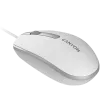 CANYON pelė M-10 laidinė balta pilka