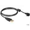 USB laidas DeLOCK USB 2.0 1 m Micro-USB B juodas