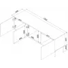 Cama RTV spintelė SIENA 150.5x40x60 kašmyro matinis