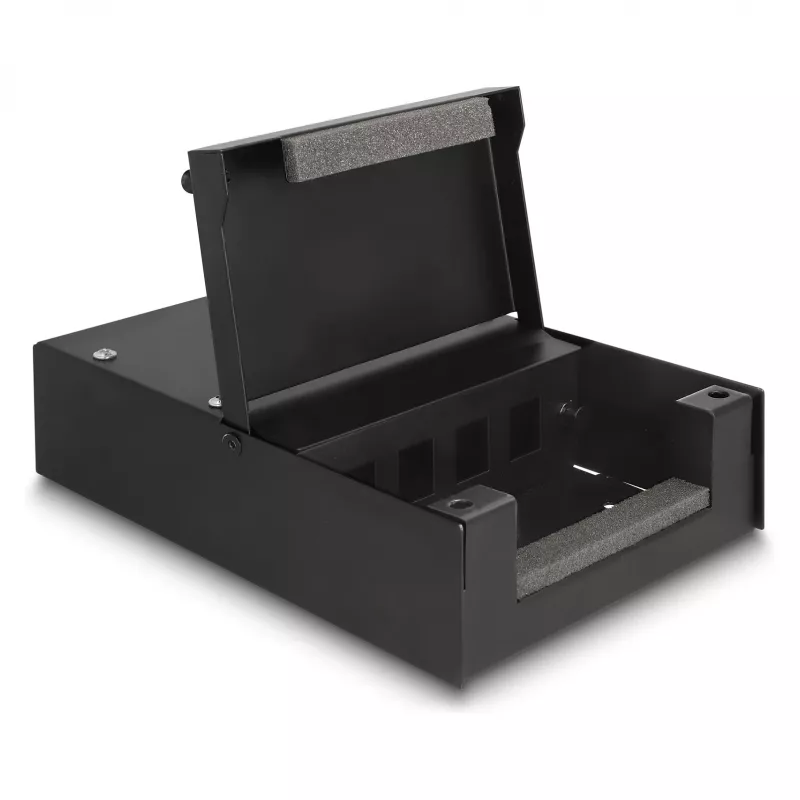 Paskirstymo dėžutė DeLOCK 66235 4 prievadų Metalinė Juoda