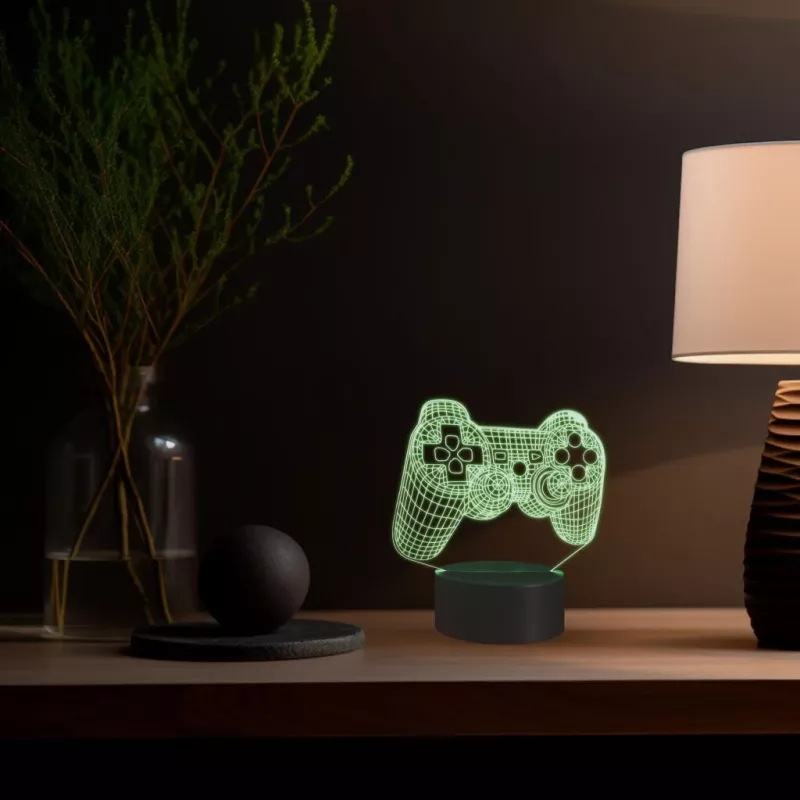 Stalinė lempa MANTA SNL57RGB RGB 3D šviesos dekoracija, RGB LED, dekoratyvinis 3D efektas