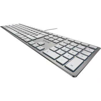 CHERRY KC 6000 SLIM FOR MAC klaviatura, laidas, USB, QWERTZ, vokiškas išdėstymas, sidabrinė