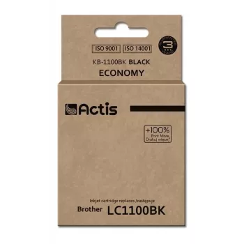 Actis KB-1100Bk rašalo kasetė (atitinka Brother LC1100BK/980BK; standartinė; 28 ml; juoda)