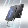 Powerbank Extralink EPB-098B 10000 mAh, LiPo, 2× USB-A + 1× USB-C, juodas