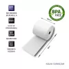 Qoltec 51892 Terminis popieriaus rulonas 80 x 80 | 55g/m2 | 10 vnt. | be BPA