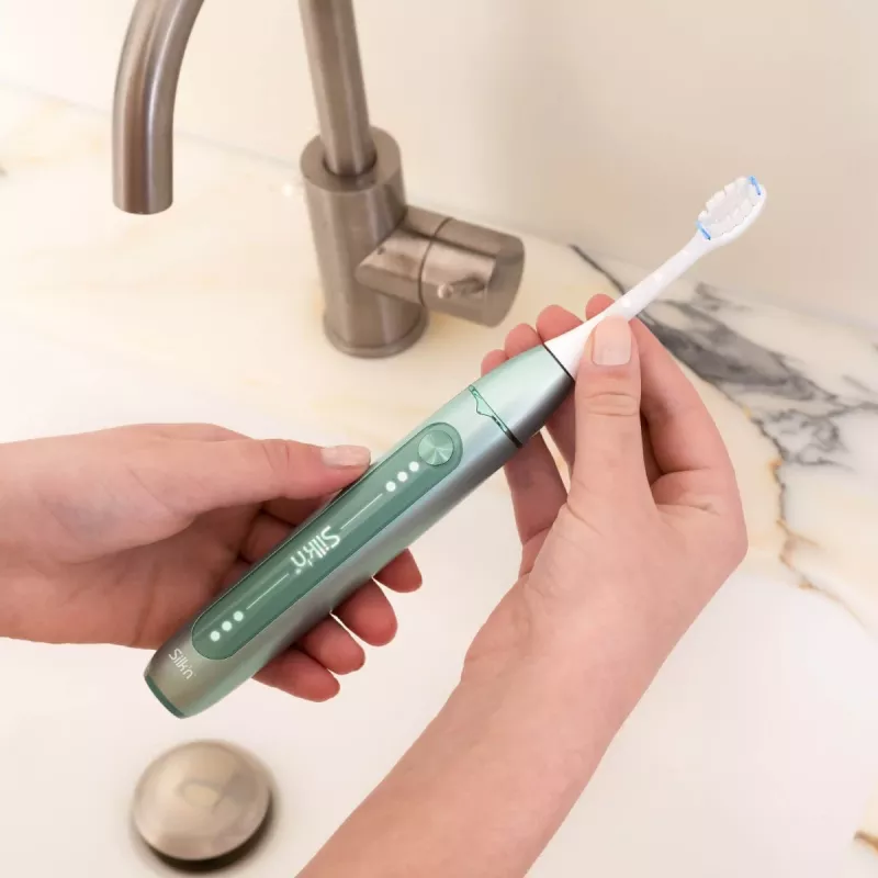 Dantų šepetėlis elektrinis soninis Silk'n SonicYou Green Mint