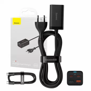 Įkroviklis Baseus GaN3 Pro Mobilus Telefonas Planšetė Juodas AC Vidinis 15V 3A