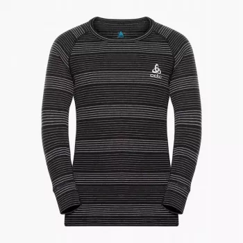 Odlo Set long ACTIVE WARM ECO SET vaikiškų apatinių drabužių komplektas, dydis 164 cm, juoda ir pilka
