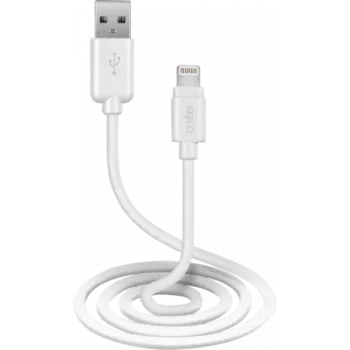 SBS TECABLEUSBIP589W Lightning laidas 1 m baltas (TECABLEUSBIP589W)