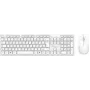 Laidinė USB pilno dydžio klaviatūra su pele MediaRange MROS276 — QWERTZ vokiškas išdėstymas, balta, 1,5 m laidas