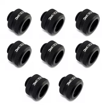 XSPC jungtis G1/4 į 14 mm kietą vamzdelį, juoda matinė - 8 vnt.