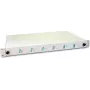 Lightwin LWL Splice Box, 12 skaidulų, 6x DLC daugiamodis, 50/125µm OM3 Pigtail Splice Box (SPBOX 12G50 OM3 DLC)