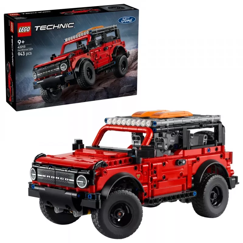 LEGO Technic konstruktorius Ford Bronco Off-Roader 4x4 modelis 42213 — 943 detalės, nuo 9 metų