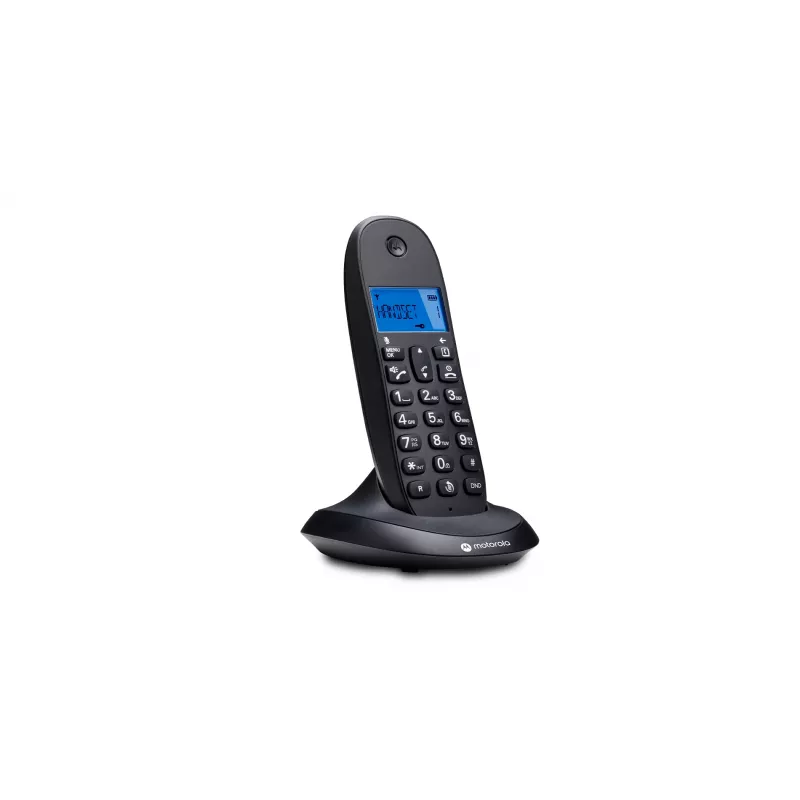 Belaidis telefonas Motorola C1001CB Juodas – DECT ragelis su 1,6 colio ekranu