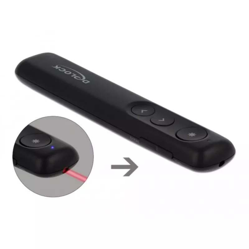 Lazerinis pristatymo įrenginys DeLOCK USB 64092 Juodas