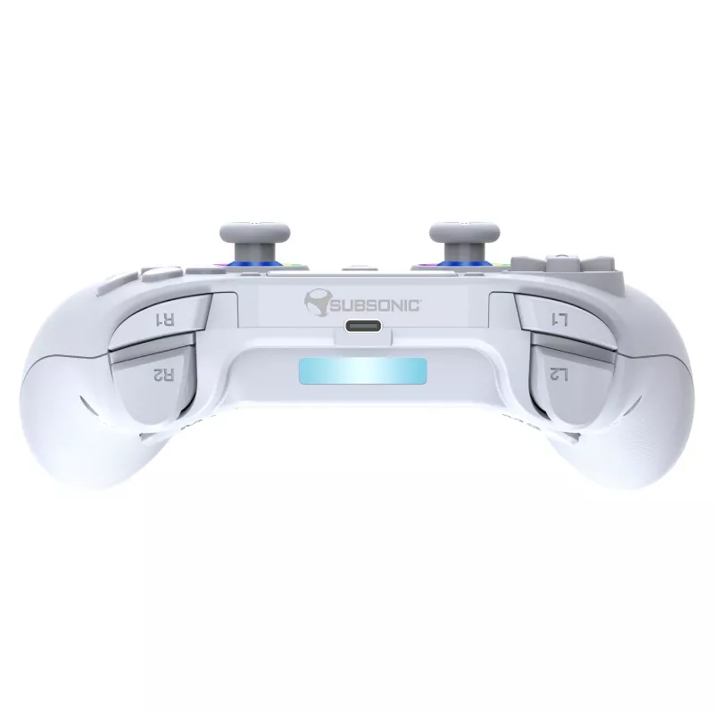 Subsonic PS5 Wireless LED valdiklis White D-pad Home Options Share