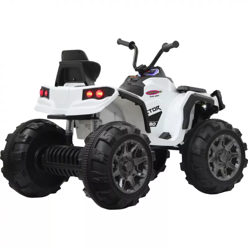 Vaikiškas keturratis Ride-on Protector Quad, baltas, 12 V
