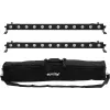 LED juostų rinkinys EUROLITE 2x LED BAR-12 QCL RGBW su minkštu dėklu — 2 vnt., RGBW QCL šviesos diodai