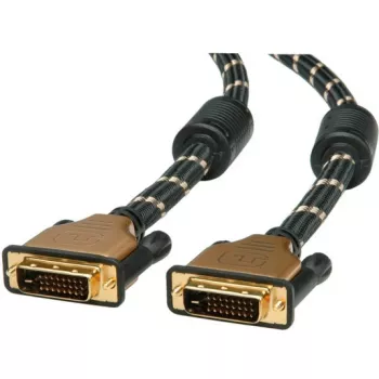 DVI laidas ROLINE GOLD DVI M - DVI M (24+1) dual link 10 m