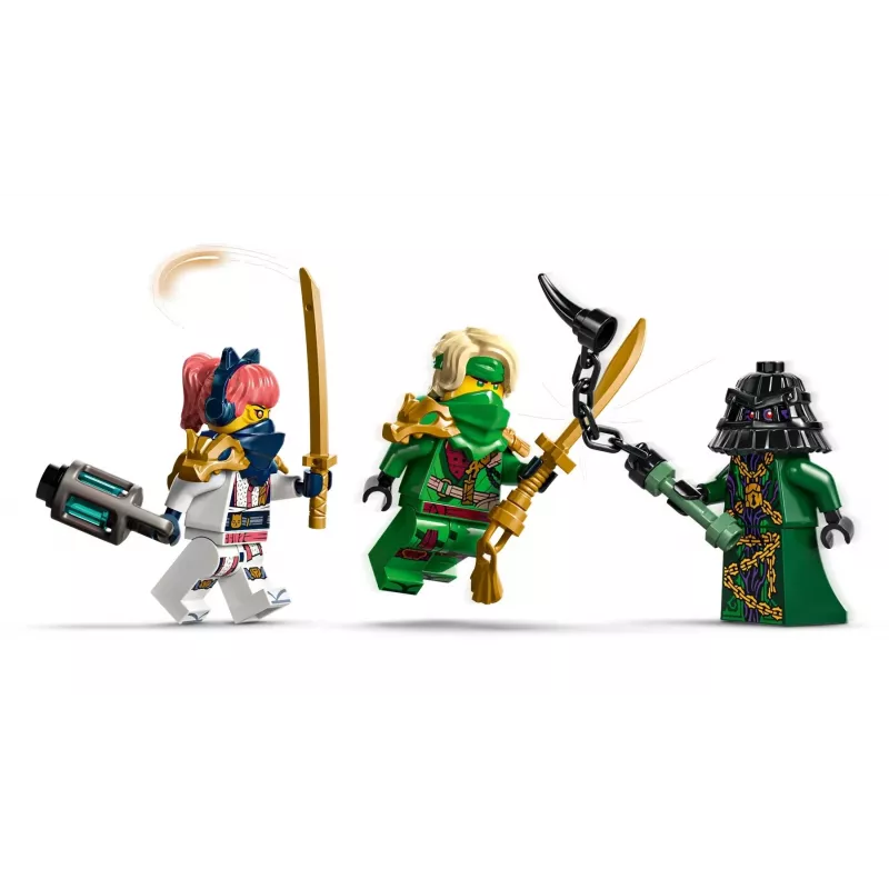 LEGO konstruktorius NINJAGO 71842 Rontu Meistras Drakonas — 381 detalė, 4 minifigūrėlės, modelio aukštis 130 mm
