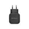 Vidinis AC įkroviklis QOLTEC 50186 išmaniajam telefonui ir planšetei, 5 V 3,4 A, 17 W, 2× USB, juodas