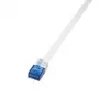 Tinklo laidas LogiLink 0,25 m RJ45 Cat6 baltas