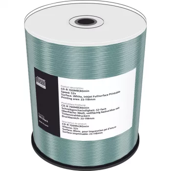CD-R MediaRange MR203 700 MB 52x Inkjet Printable 100 vnt.