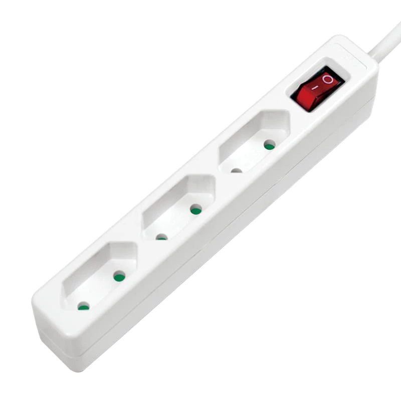 Prailginimo laidas LogiLink LPS230 1,5 m 3 kištukiniai lizdai vidaus naudojimui baltas