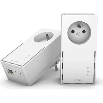 Strong Powerline 1000 Duo – 1000 Mbit/s, Gigabit Ethernet, HomePlug AV2, 128 bit AES (POWERL1000DUOFR)