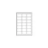Avery Zweckform skaidrios etiketės 63,5 x 38,1 mm, 525 vnt. (25 lapų x 21)