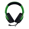 Laidinis žaidimų ausinių komplektas Razer Kraken V4 X — viršausinės, 20–20000 Hz, 1,8 m laidas, 310 g, juoda/žalia