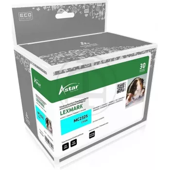 ASTAR AS20341 ASTAR LEXMARK C232HC0 MC Toner - cyan HC rebuilt 2300Seiten (AS20341)