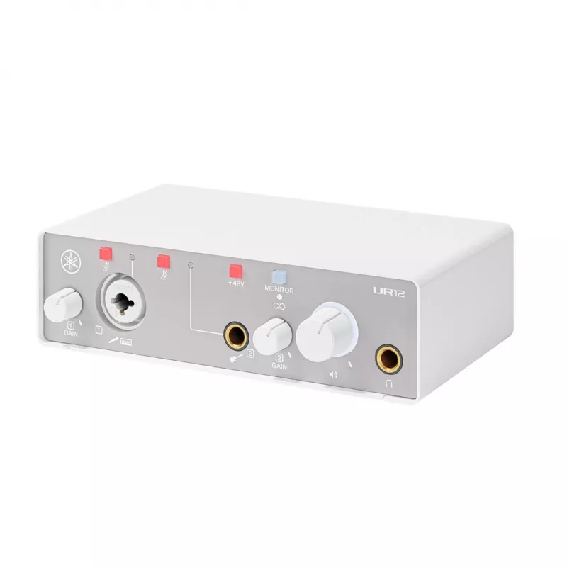 Garso sąsaja YAMAHA UR12MK3 Balta – kompaktiška 2 įėjimų / 2 išėjimų USB sąsaja