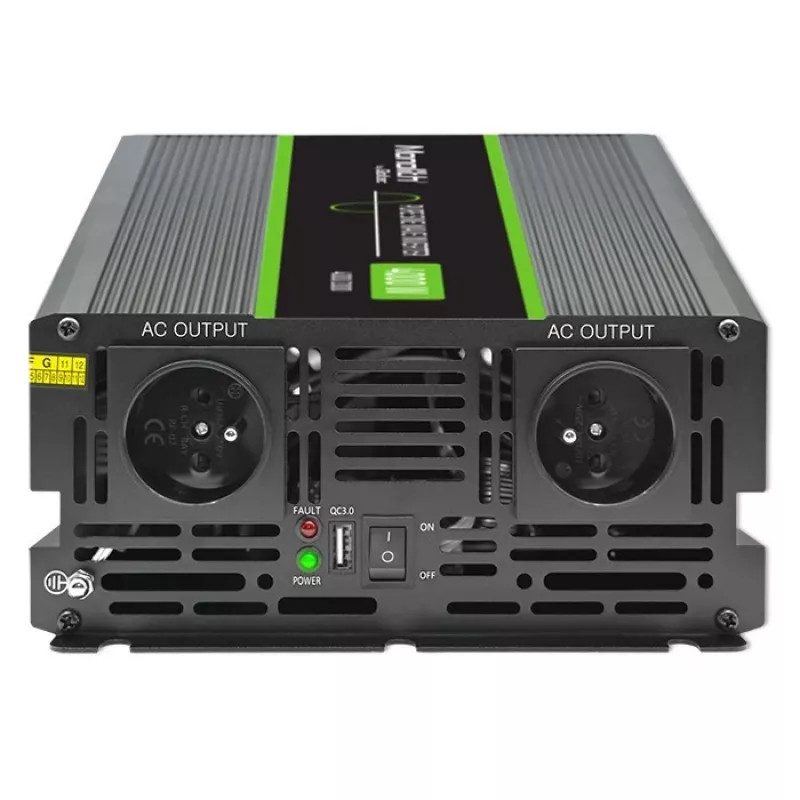 Qoltec Monolith automobilinis keitiklis 4000 W juodas