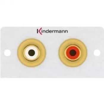 Kištukinis lizdas 2 x RCA Kindermann 7444000510