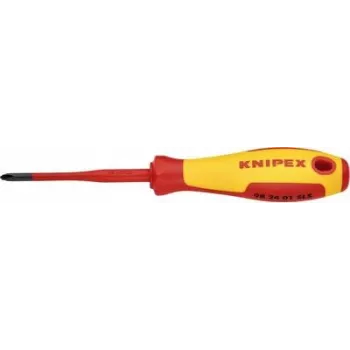 Knipex VDE plius/minus atsuktuvas PH1, ašmenų ilgis 80 mm (98 24 01 SLS)