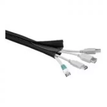 Wentronic Goobay kabelio gaubtas, juodas - 1,8 m lankstus ir lengvai montuojamas kabelio gaubtas (51919)