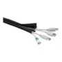 Wentronic Goobay kabelio gaubtas, juodas - 1,8 m lankstus ir lengvai montuojamas kabelio gaubtas (51919)