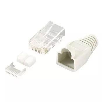 RJ45 kištukų rinkinys LogiLink MP0021 pilkai permatomas