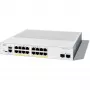 Valdomas tinklo jungiklis Cisco Catalyst 1300-16P-2G, 16 prievadų GE PoE, 2x1GE SFP