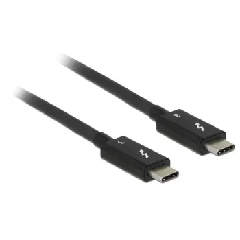 USB-C kabelis DeLOCK 84844 USB 3.2 Gen 2 0,5 m juodas