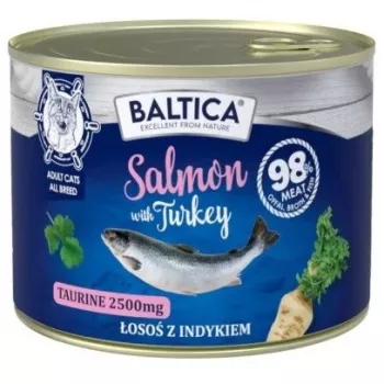BALTICA Excellent lašiša su kalakutiena – šlapias kačių ėdalas, 185 g