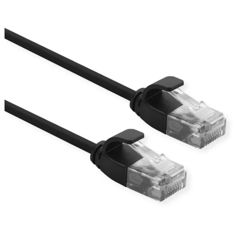 Tinklo laidas ROLINE 21.15.3952 RJ-45 Cat6a 0,5 m Juodas