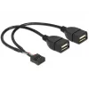 Vidinis USB laidas DeLOCK 83292 0,2 m Moteriškas į Moterišką