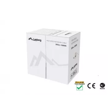Tinklo kabelis Lanberg LCU5-12CU-0305-R U/UTP Cat5e 305m Raudonas