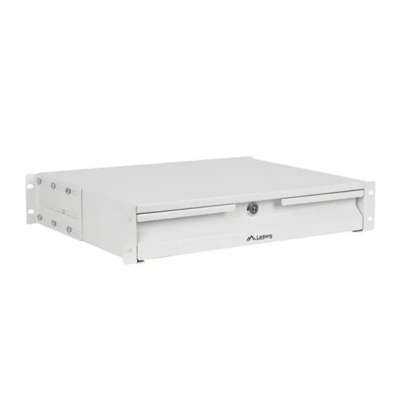 Stalčius 19 inch 2U 360mm pilkas LANBERG (2U/483x360mm, apkrova iki 90 kg, tvirtinimas 4 taškais)