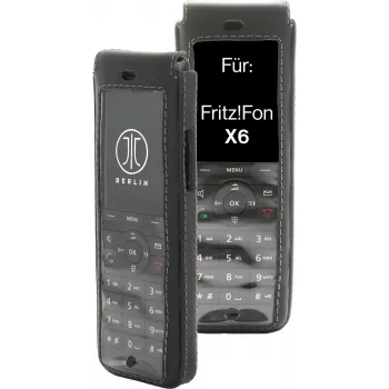 Odinė diržo rankinė jt berlin, skirta AVM FRITZ!Fon X6 – Juoda