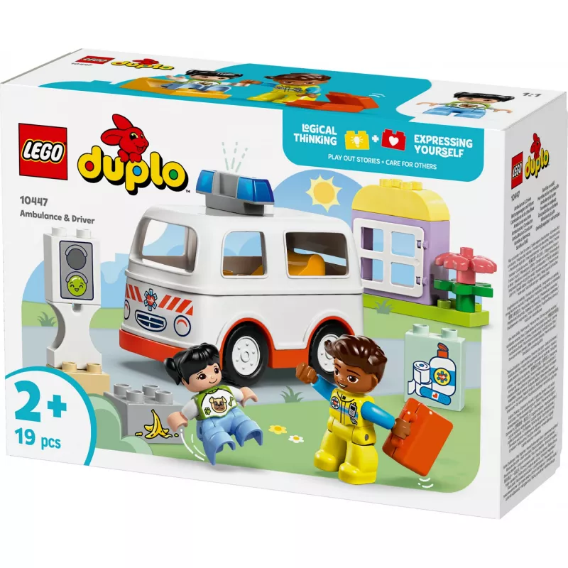 LEGO DUPLO 10447 Greitosios pagalbos automobilis su vairuotoju
