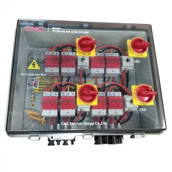 CNC PV Combiner Box NV822331 DC 8 įėjimų 8 išėjimų IP66