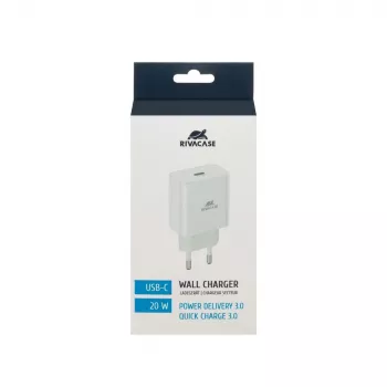 Mobilus įkroviklis WALL/WHITE PS4101 W00 Rivacase